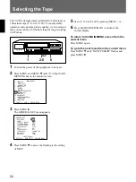 Preview for 20 page of Sony SVT-S480ES Operating Instructions Manual