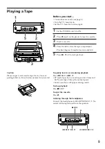 Preview for 5 page of Sony SVX-800 Operating Instructions Manual