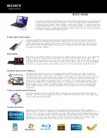 Preview for 1 page of Sony SVZ1311EGXX VAIO Specifications