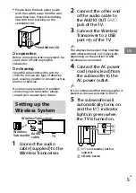 Preview for 15 page of Sony SWF-BR100 Operating Instructions Manual