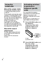 Preview for 16 page of Sony SWF-BR100 Operating Instructions Manual