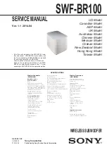 Preview for 1 page of Sony SWF-BR100 Service Manual