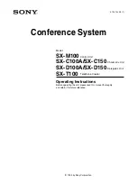 Sony SX-C100A Operating Instructions Manual предпросмотр