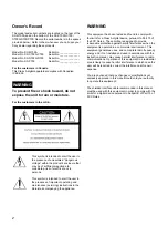 Preview for 2 page of Sony SX-C700A Operating Instructions Manual