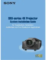 Sony SXRD SRX-R105 Installation Manual preview