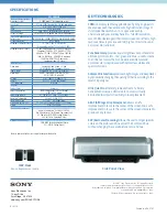 Preview for 2 page of Sony SXRD VPL-VW100/P Specifications