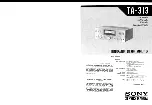 Preview for 1 page of Sony TA-313 Service Manual