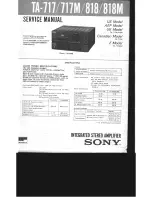 Sony TA-717 Service Manual preview