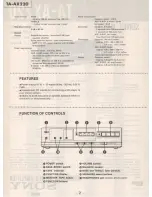 Preview for 2 page of Sony ta-ax220 Service Manual