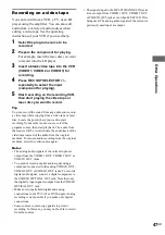 Preview for 47 page of Sony TA-DA9000ES Operating Instructions Manual