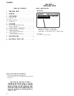 Preview for 2 page of Sony TA-DX80 Service Manual