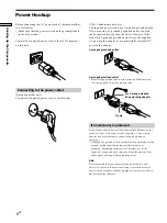 Preview for 8 page of Sony TA-E1 Operating Instructions  (primary manual) Operating Instructions Manual