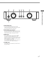 Preview for 11 page of Sony TA-E1 Operating Instructions  (primary manual) Operating Instructions Manual