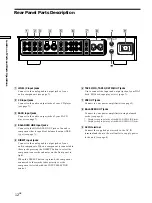 Preview for 12 page of Sony TA-E1 Operating Instructions  (primary manual) Operating Instructions Manual