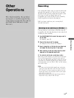 Preview for 13 page of Sony TA-E1 Operating Instructions  (primary manual) Operating Instructions Manual