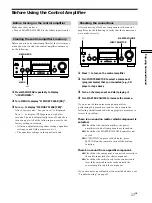 Предварительный просмотр 17 страницы Sony TA-E9000ES - Stereo Preamplifier Operating Instructions Manual