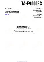 Preview for 105 page of Sony TA-E9000ES - Stereo Preamplifier Service Manual