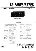 Preview for 2 page of Sony TA-FA50ES Service Manual