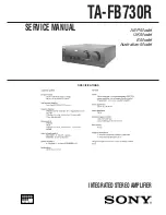 Sony TA-FB730R Service Manual preview