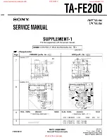 Preview for 14 page of Sony TA-FE200 Service Manual