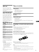 Preview for 3 page of Sony TA-FE210 Operating Instructions Manual