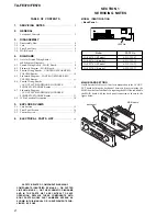 Preview for 2 page of Sony TA-FE370 Service Manual