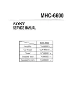 Preview for 1 page of Sony TA-H5600 Service Manual