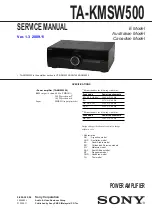 Sony TA-KMSW500 Service Manual preview