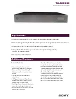 Sony TA-MR2ES - 2 Channel Amplifier Specification Sheet preview