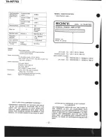 Preview for 2 page of Sony TA-N77ES Service Manual