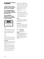 Preview for 2 page of Sony TA-N9000ES Operating Instructions Manual