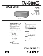 Sony TA-N9000ES Service Manual preview