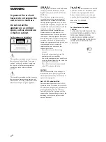 Preview for 2 page of Sony TA-P9000ES - Amplifier Operating Instructions Manual