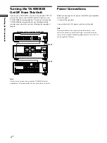 Preview for 8 page of Sony TA-P9000ES - Amplifier Operating Instructions Manual