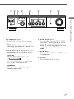 Preview for 11 page of Sony TA-P9000ES - Amplifier Operating Instructions Manual