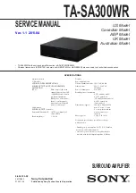 Preview for 1 page of Sony TA-SA300WR Service Manual