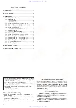 Preview for 2 page of Sony TA-VE215 Service Manual