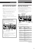 Preview for 9 page of Sony TA-VE610 Operating Instructions Manual