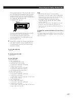 Preview for 15 page of Sony TA-VE800G Operating Instructions Manual