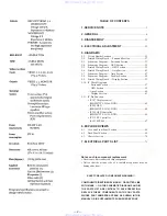 Preview for 2 page of Sony TA-VE800G Service Manual