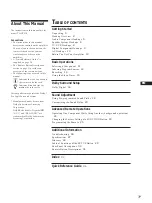 Preview for 3 page of Sony TA-VE910 Operating Instructions Manual