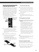 Preview for 25 page of Sony TA-VE910 Operating Instructions Manual