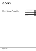 Preview for 1 page of Sony TA-ZH1ES Operating Instructions Manual