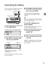 Preview for 27 page of Sony TA-ZH1ES Operating Instructions Manual