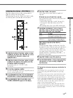 Preview for 15 page of Sony TAD-M30 Operating Instructions Manual