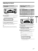 Preview for 27 page of Sony TAD-M30 Operating Instructions Manual