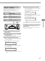 Preview for 31 page of Sony TAD-M30 Operating Instructions Manual