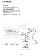 Preview for 2 page of Sony TC-D3 Service Manual