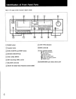 Preview for 6 page of Sony TC-FX120 Operating Instructions Manual