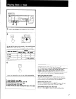 Preview for 7 page of Sony TC-FX120 Operating Instructions Manual